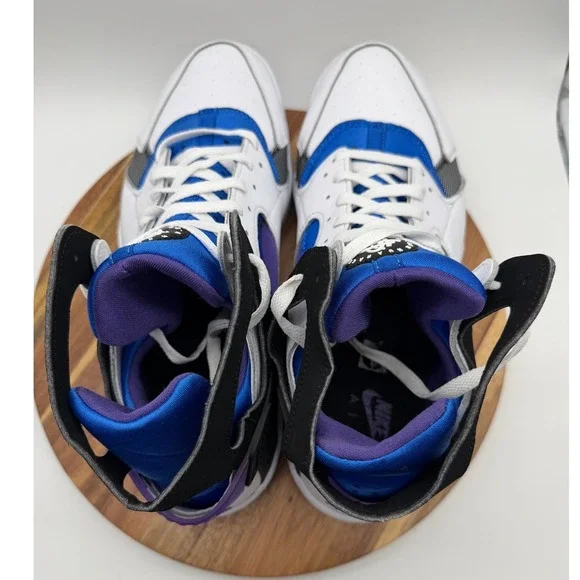 Nike Air Flight Huarache Men's Size 13 OG White Varsity Royal Lyon Blue 0364 - Picture 7 of 9